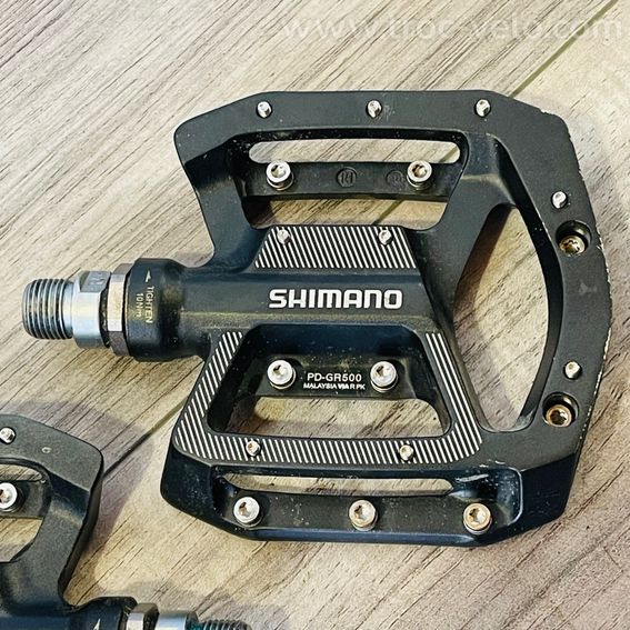 Pédales plates Shimano PD-GR500, 9/16 - 3