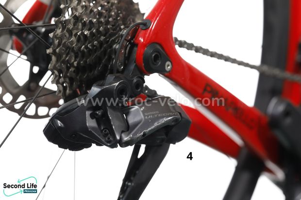 Pinarello Prince T700 Shimano Ultégra DI2 12V Rouge/Noir Brillant 2022 - 9