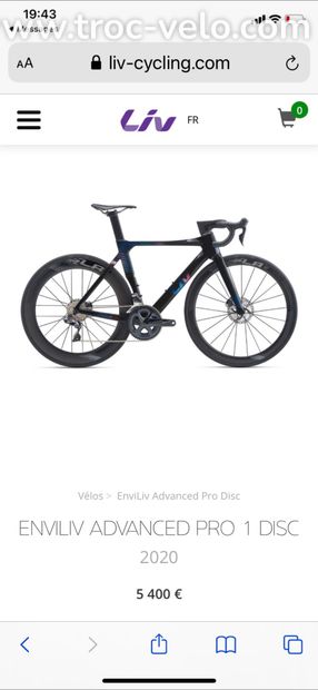 Vélo Liv femme taille XS 2020, ENVILIV ADVANCED PRO 1 DISC - 1