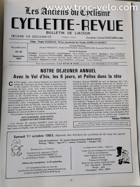 Cyclette revue n°28 - Les Anciens du Cyclisme - 2