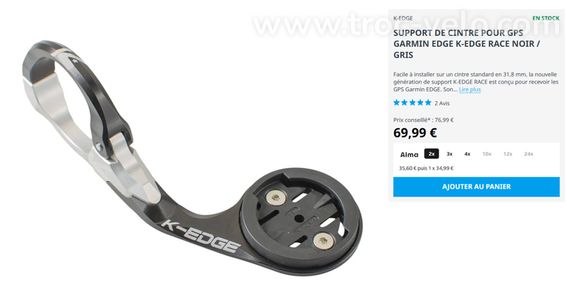 support GPS garmin k edge - 4