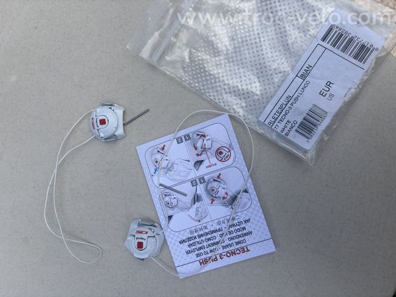 Boucles de serrage sidi Tecno 3 push court blanc