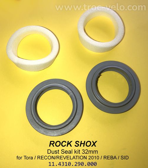 Kit joints racleur fourches ROCKSHOX 32mm Tora/RECON/REVELATION(2010)/REBA/SID" - 2