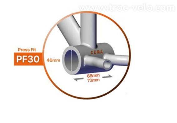 boîtier de pédalier Cycling Ceramic PF30  SRAM DUB - 3