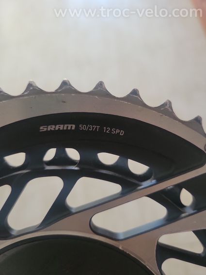 Plateau SRAM AXS 50/37T capteur de puissance Quarq - 2