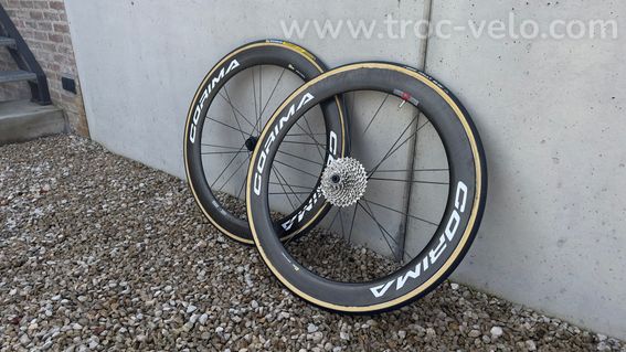 Paire de roues Corima Carbone 58 mm WS Black DX Tubular – Frein à disque - 3