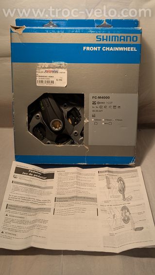 Pédalier triple SHIMANO ALIVIO - 22/30/40 - octalink – 9V - 4