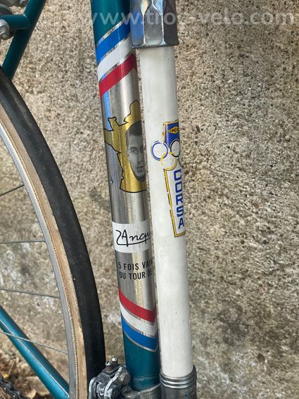 Vélo course vintage Jacques Anquetil - Cadre Reynolds 531 - Simplex / Mafac - 10