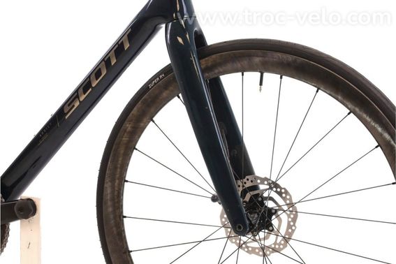 Produit Reconditionne Scott Addict 20 Di2 12v Bleu Velo De Route Tres Bon Etat - 5