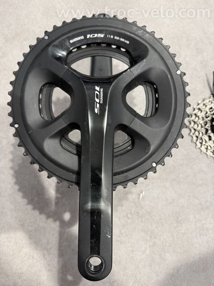 Pédalier Shimano 105 52-36 + Cassette Shimano 105 11-28 - 2