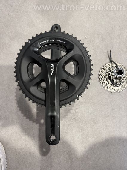 Pédalier Shimano 105 52-36 + Cassette Shimano 105 11-28 - 3