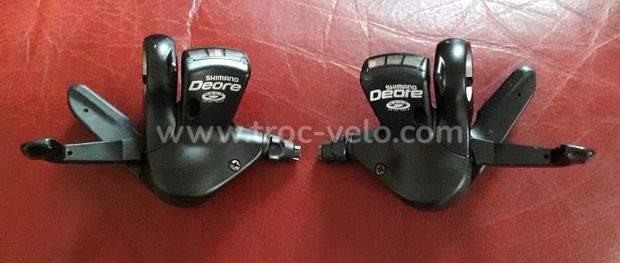 Paire de manettes shifters Shimano Deore M 511 9 vitesses en tbè  - 1