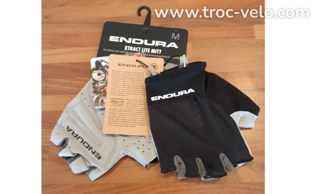 Gants Vélo Mitaines Endura Xtract Lite Noir -M- - 1