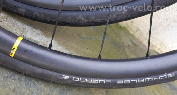 Paire de roues carbone MAVIC Allroad pro Carbon  - 2