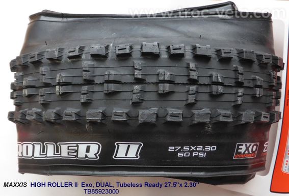 Pneu VTT 27.5"x2.30" MAXXIS HIGH ROLLER II Exo, DUAL, Tubeless Ready