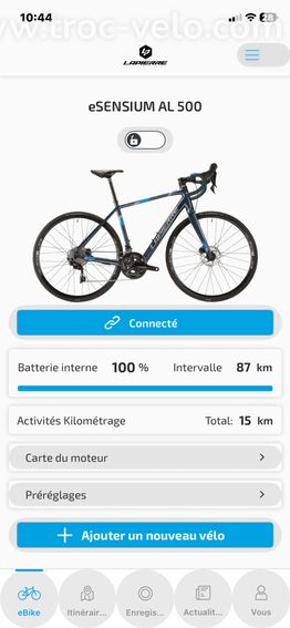 Velo route VAE Lapierre e sensium 500 taille M - 11