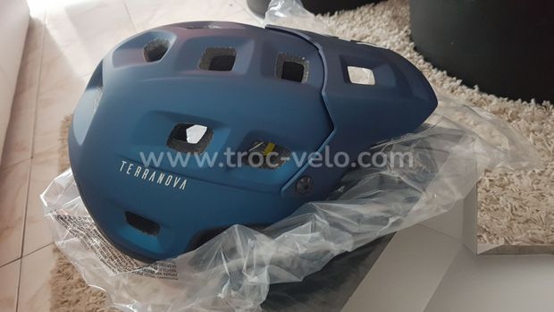 casque MET TERRANOVA MIPS TAILLE M BLUE METALLIC - 2