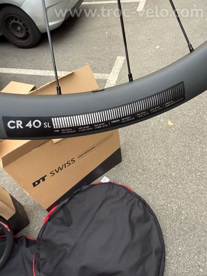 Roues CR 40 SL Carbon – 40 mm – Tubeless Ready – neuves - 4