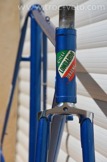 Cadre et fourche de vélo de route Famina Professional vintage en acier Columbus Aelle. - 3