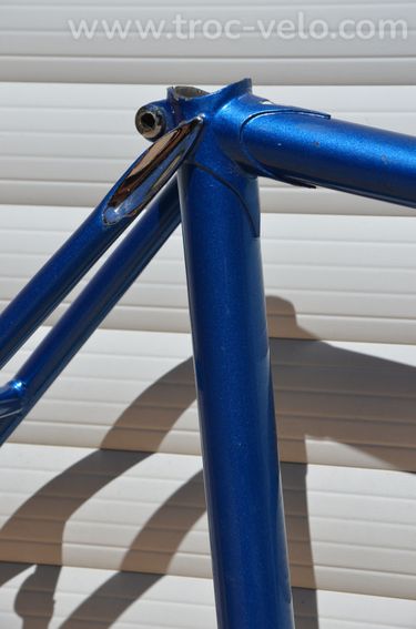 Cadre et fourche de vélo de route Famina Professional vintage en acier Columbus Aelle. - 4