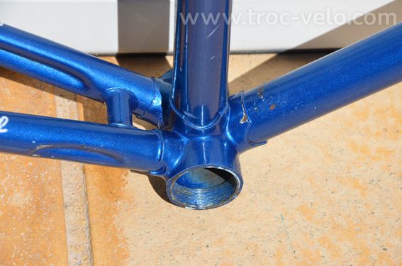 Cadre et fourche de vélo de route Famina Professional vintage en acier Columbus Aelle. - 6