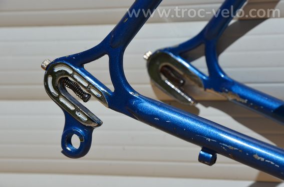 Cadre et fourche de vélo de route Famina Professional vintage en acier Columbus Aelle. - 7