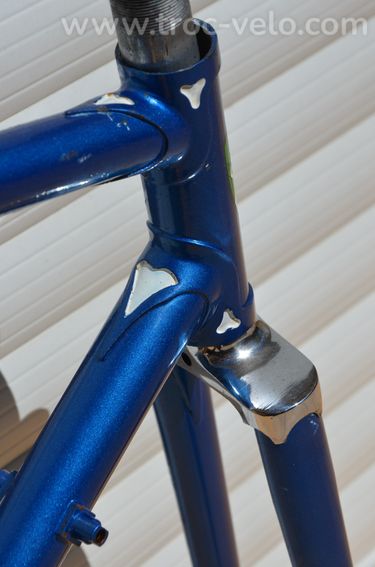 Cadre et fourche de vélo de route Famina Professional vintage en acier Columbus Aelle. - 10