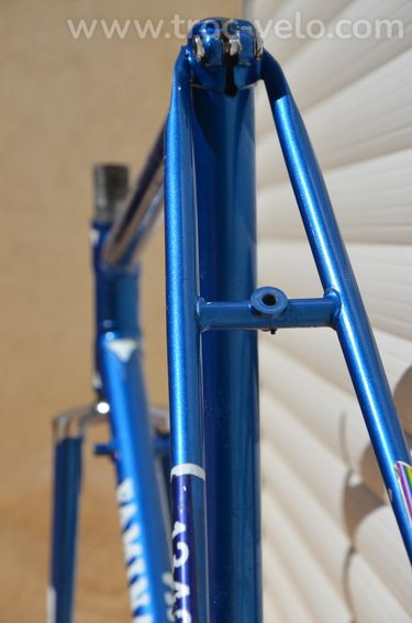 Cadre et fourche de vélo de route Famina Professional vintage en acier Columbus Aelle. - 14