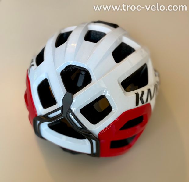 Casque KASK REX BLANC ROUGE L - 2