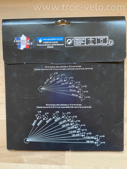 Plateau TA 46 dents extérieur noir - 4