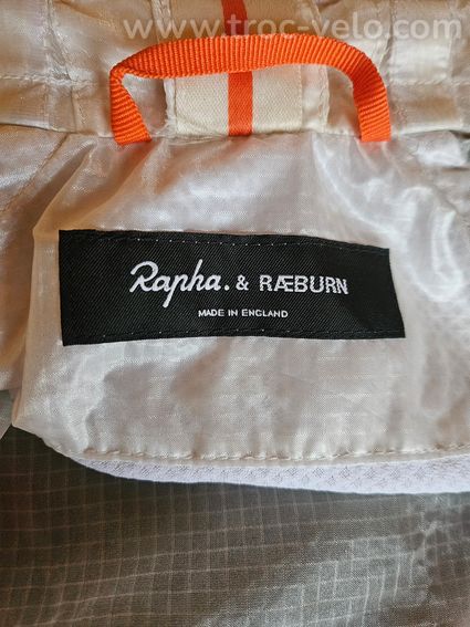 Coupe vent RAPHA & RAEBURN Hooded Wind Jacket en S - Blanc/Orange - 6
