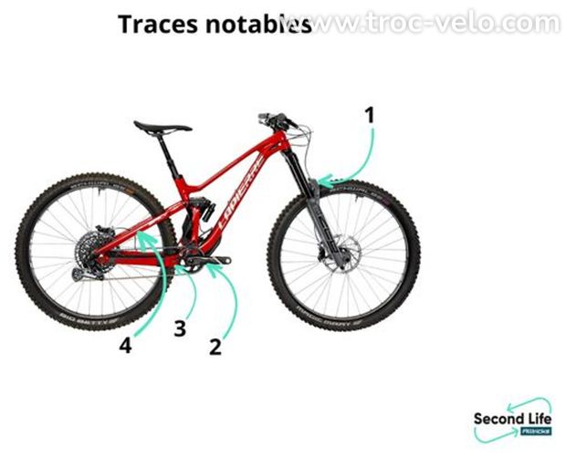 Produit Reconditionné - VTT Tout-Suspendu Lapierre Spicy Team CF Sram XO1 Eagle 12V 29' Rouge 2022 S - 6