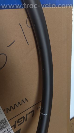Paire jantes carbone Light Bicycle R25T disc, boyau, 36 trous, NEUVES - 2