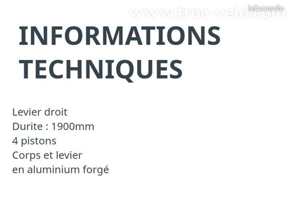 paire de freins 4 pistons TEKTRO neufs - 6
