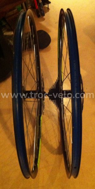 Paire de roues 27.5 pouces a disques vtt-vtc Rockrider en Tbé - 2