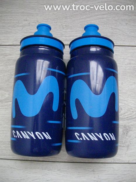 Lot de 2 bidons eau pour vélo CANYON 2024 course route vtt hydratation sport cycliste gourde nutrition - 1