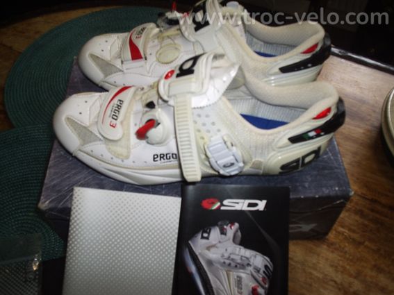 Chaussures Neuves Sidi carbon ergo 3 scarpe blanc vernis - 2