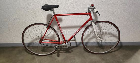 Maillot Cycliste Vintage Années 70 – CSA DN St Etienne – Rouge Et Noir – Taille S – France