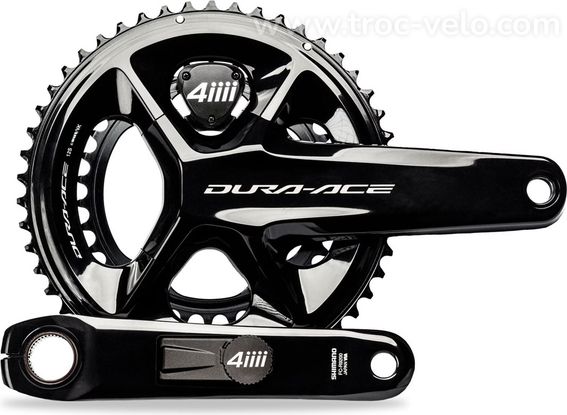 Pédalier de Puissance 4iiii Precision 3+ Pro Dual Side - Shimano Dura-Ace FC-R9200 52/36 Dents 12V