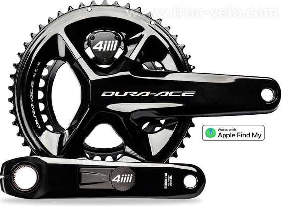 Pédalier de Puissance 4iiii Precision 3+ Pro Dual Side - Shimano Dura-Ace FC-R9200 52/36 Dents 12V - 2