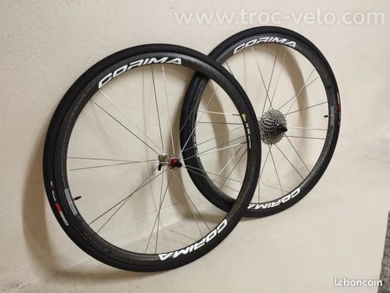 Roues carbone Corima ws 32 à pneus, vélo route course carbone  - 2
