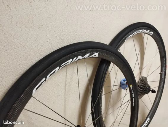 Roues carbone Corima ws 32 à pneus, vélo route course carbone  - 4