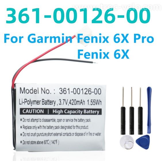 Batterie Garmin fenix 6x pro - 2
