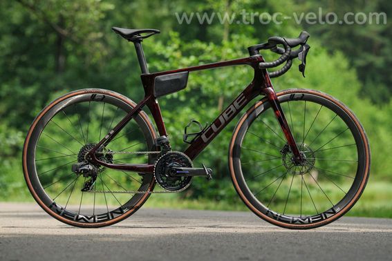 Velo De Route Cube Agree C 62 Slx Sram Force Etap Axs 12v 700 Mm Rouge Liquid 2025 T 56 174 185cm   Produit Reconditionne - 7