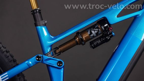 Vtt Electrique Tout Suspendu Cube Stereo Hybrid One44 Hpc At 800 12v 800 Wh Bosch 120 Nm 29   Bleu Actionteam 2026 T L 174 187cm   Produit Recondition - 7