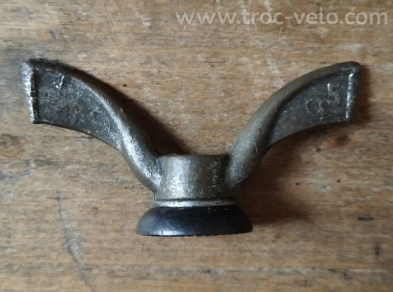 Serrage de roue ancien papillon Sova 9,5mm laiton en Bé - 2