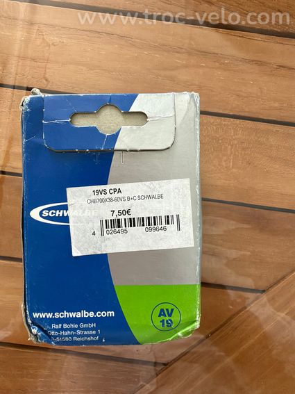 chambre à air neuve schwalbe 28, 29,27.5 valve Schrader ( ou voiture) - 3