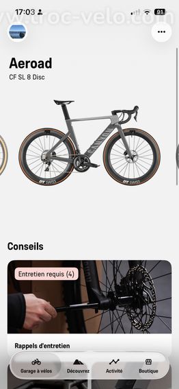 Canyon Aeroad CF SL 8 Disc 2022 – ultegra – DT Swiss ARC 1600 – 960 km - 3