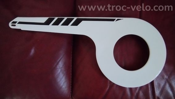 Carter de chaine vélo blanc Hitway 21x48cm en Tbé - 2