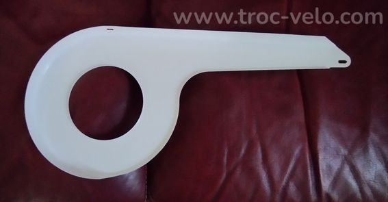 Carter de chaine vélo blanc Hitway 21x48cm en Tbé - 4